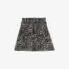 THE KOOPLES Graphic-print Smocked-waist Woven Mini Skirt