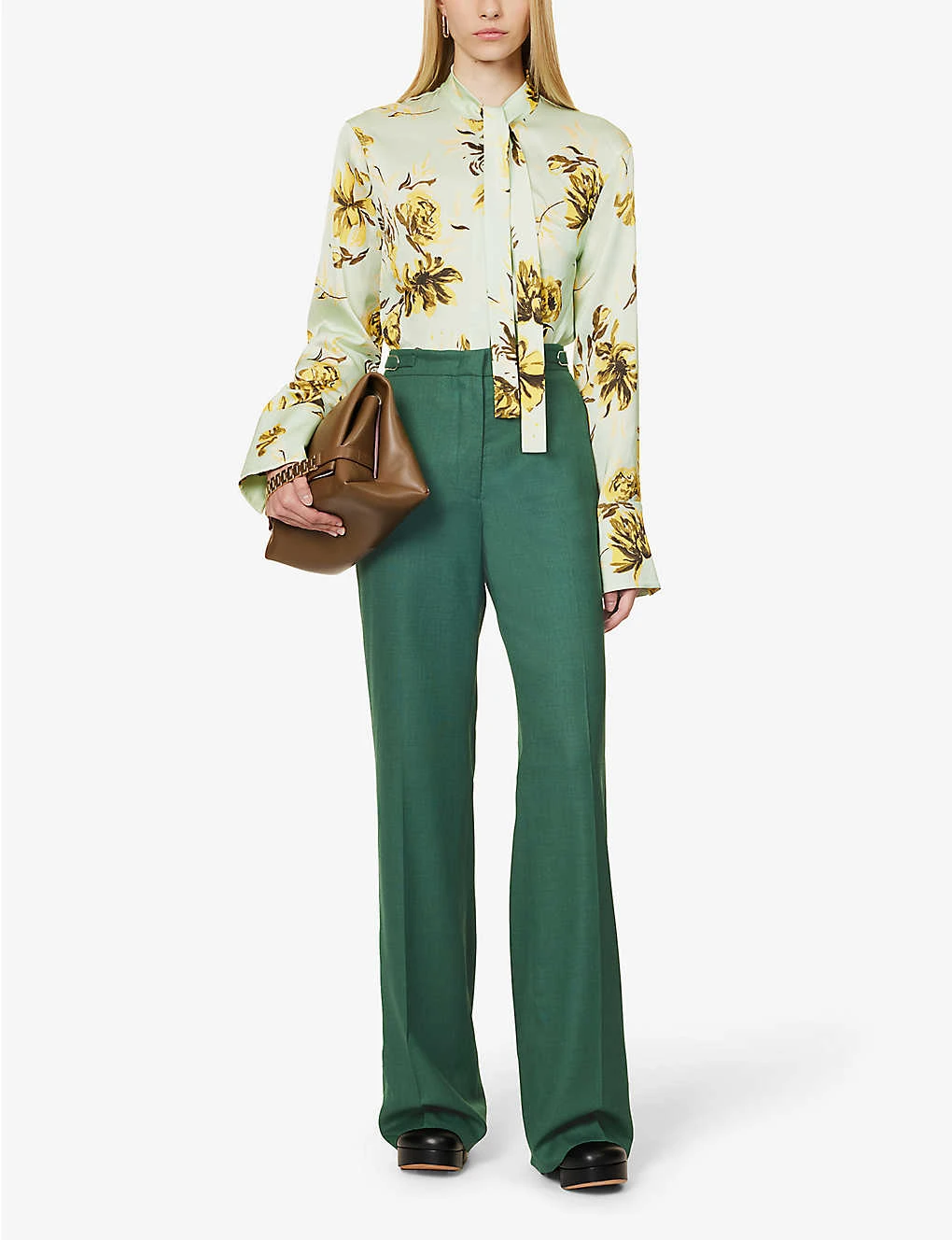 Vesta Flared Wool Suit Trousers 2 Vesta Flared Wool Suit Trousers - Image 2