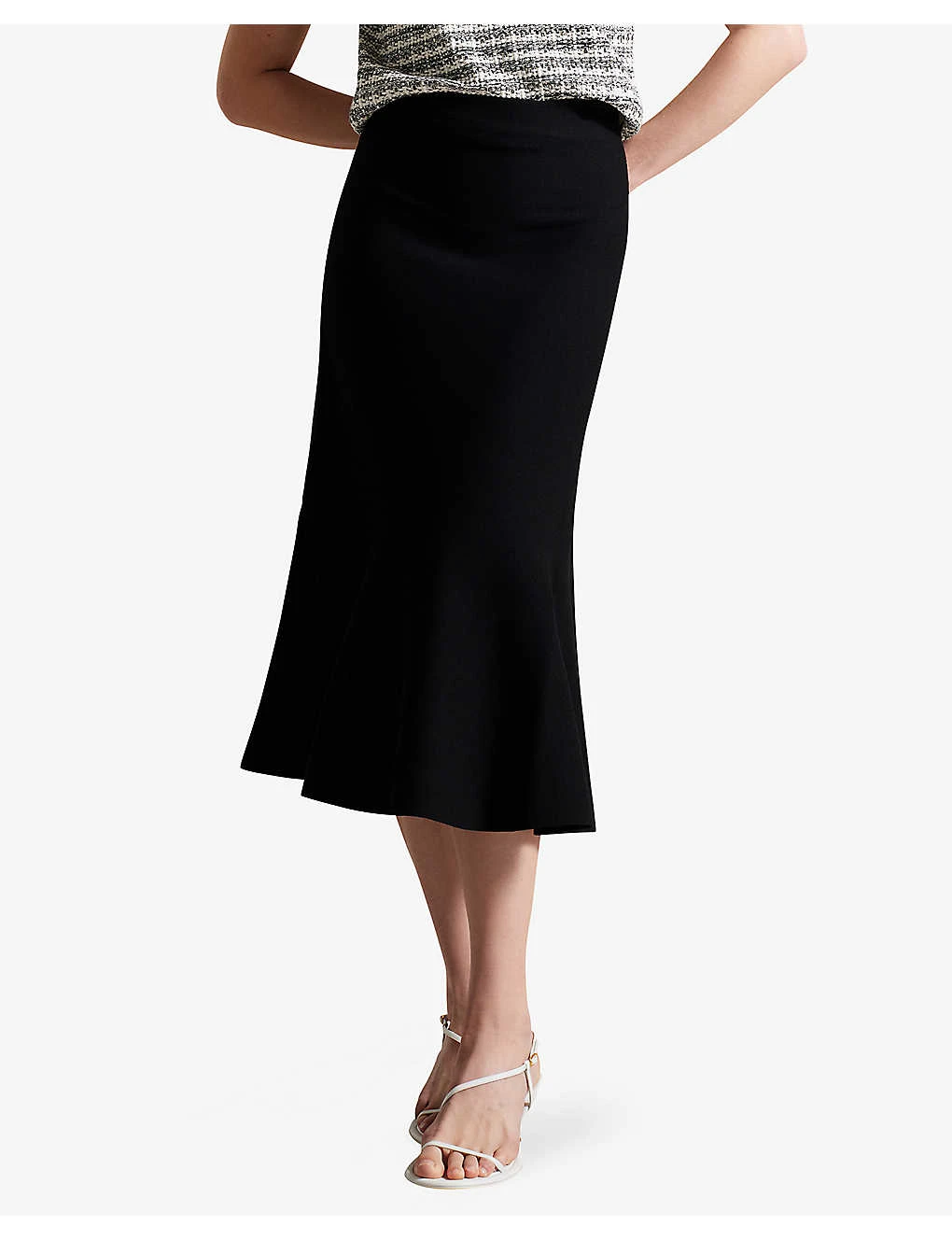 Ted Baker Oliviay A-line Knitted Midi Skirt 3 Ted Baker Oliviay A-line Knitted Midi Skirt - Image 3