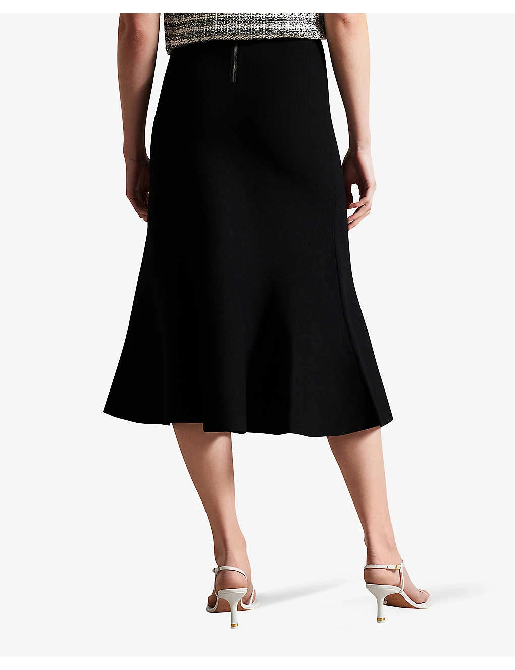 Ted Baker Oliviay A-line Knitted Midi Skirt 4 Ted Baker Oliviay A-line Knitted Midi Skirt - Image 4