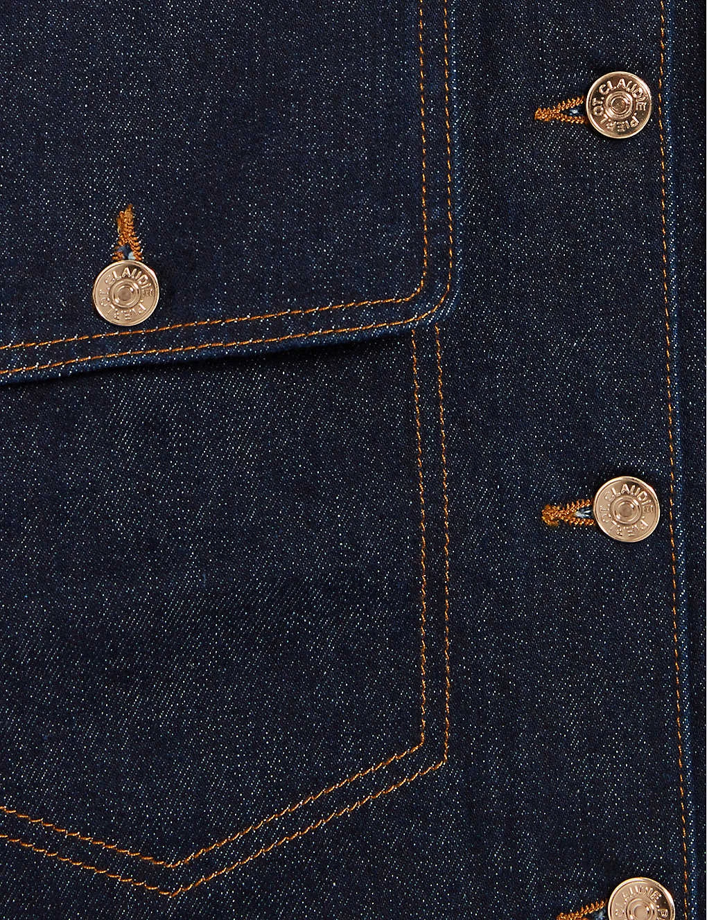 CLAUDIE PIERLOT Sally High-rise Straight-fit Stretch-denim Midi Skirt 5 CLAUDIE PIERLOT Sally High-rise Straight-fit Stretch-denim Midi Skirt - Image 5