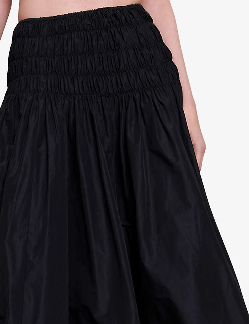 Maje Junnaly Smocked-waist Recycled-polyester Maxi Skirt 5 Maje Junnaly Smocked-waist Recycled-polyester Maxi Skirt - Image 5