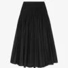 Maje Junnaly Smocked-waist Recycled-polyester Maxi Skirt