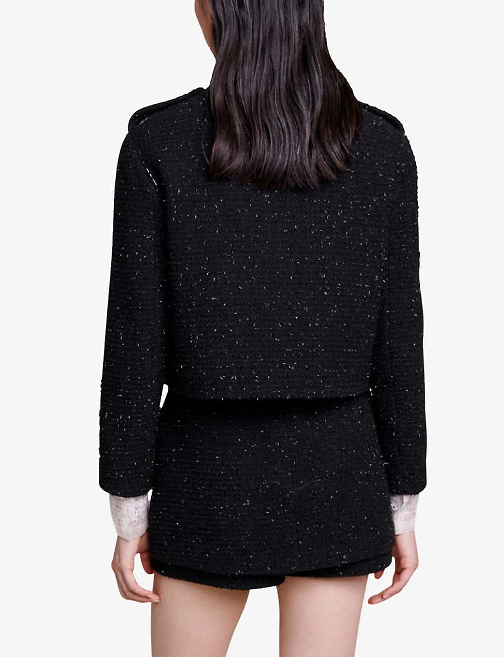 Maje Vateau Metallic-tweed Blazer 4 Maje Vateau Metallic-tweed Blazer - Image 4