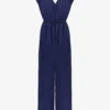 Shirred-waist Wide-leg EcoVero Viscose-blend Jumpsuit