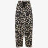 Whistles Leopard-print Elasticated-waist Cotton Trousers
