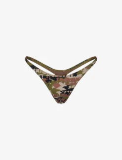 High-rise Recycled Stretch-nylon Bikini Bottoms