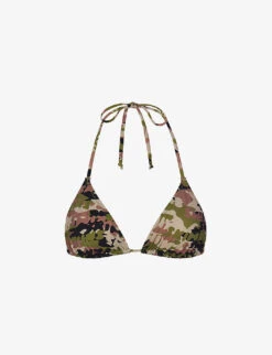 Triangle Recycled Stretch-nylon Bikini Top