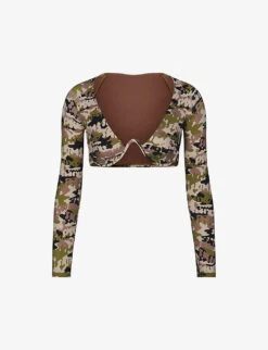 T-shirt Recycled Stretch-nylon Bikini Top