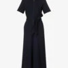 ME AND EM Regular-fit Wide-leg Stretch-woven Jumpsuit