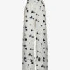 Marni Flared High-rise Heart-print Silk Trousers