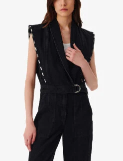 IRO Bilae Sleeveless Denim Jumpsuit -Ted Bakee Fashion Shop R04196530 BLA01 ALT02