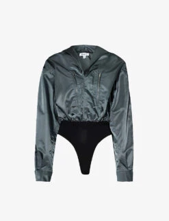 ALAIA Hooded Button-up Woven Body