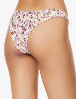 Faithfull The Brand Bebe Floral-pattern Recycled-polyamide Blend Bikini Bottoms -Ted Bakee Fashion Shop R04199685 CALANIKAFLORAL ALT03