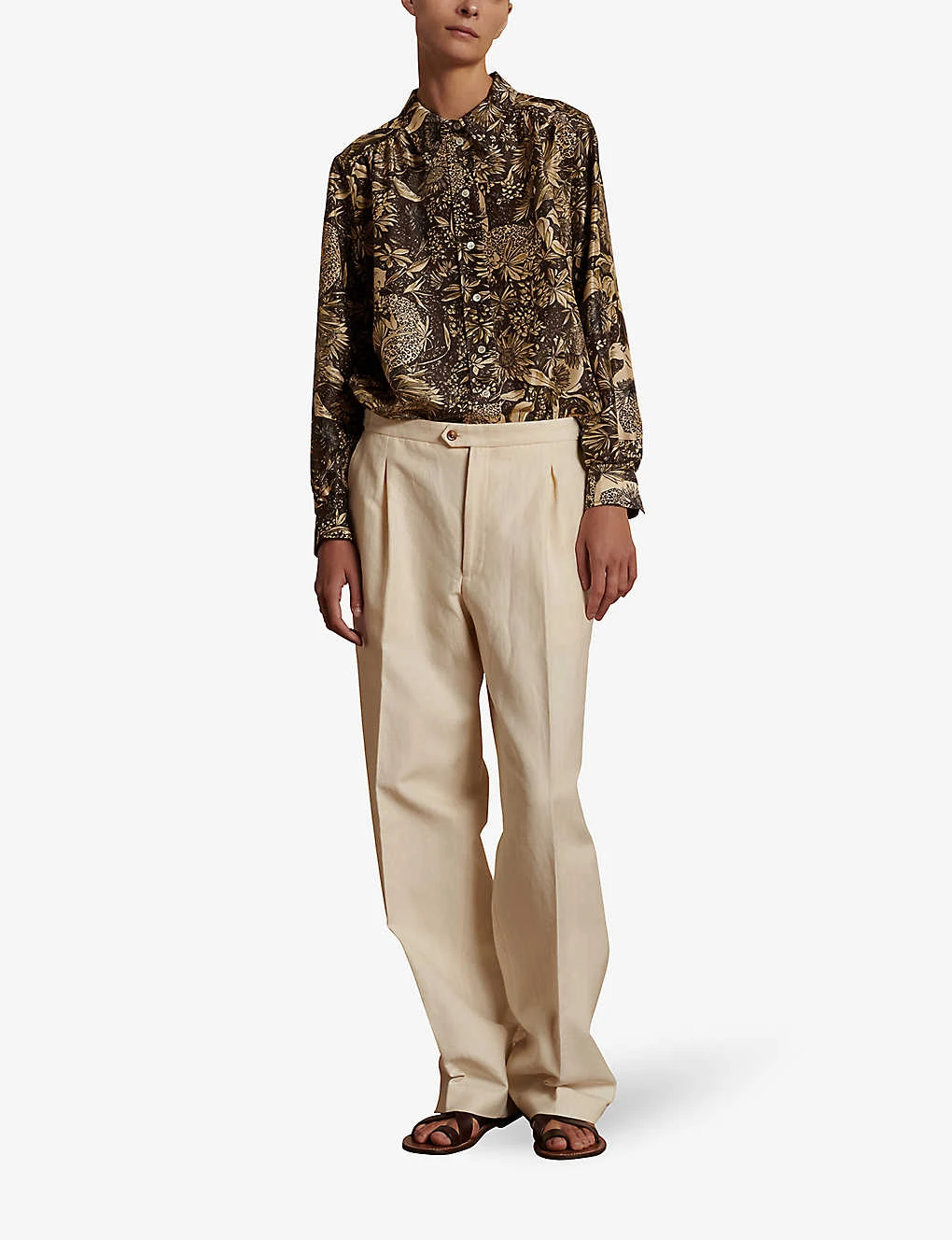 Soeur Lucrèce Graphic-print Silk Blouse 2 Soeur Lucrèce Graphic-print Silk Blouse - Image 2