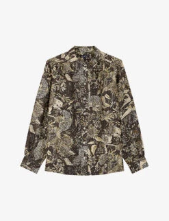 Soeur Lucrèce Graphic-print Silk Blouse
