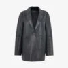 Whistles Katrina Relaxed-fit Leather Blazer