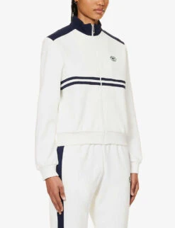 Lacoste X Sporty & Rich Cotton-blend Piqué Jacket -Ted Bakee Fashion Shop R04205211 FARINEMARINE ALT02