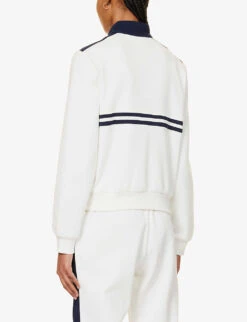 Lacoste X Sporty & Rich Cotton-blend Piqué Jacket -Ted Bakee Fashion Shop R04205211 FARINEMARINE ALT03