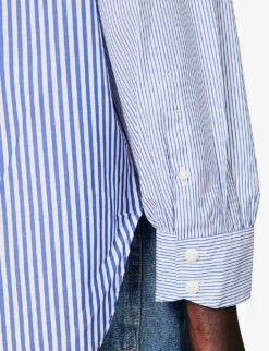 Rag & Bone Maxine Patch-pocket Regular-fit Cotton Shirt -Ted Bakee Fashion Shop R04205748 BLUMULTI ALT04